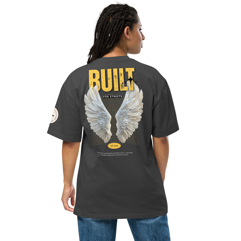 Built for Streets – SNKRD Urban Wings Oversized Faded T-Shirt (2025)