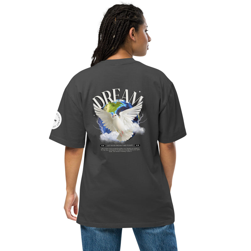 DREAM Unisex Tee – Oversized Faded Inspiration T-Shirt | Sneakermind